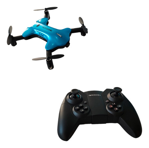 Drone Drocon Con Camara Rc Hd Wifi + Control + 1 Bateria Color Azul