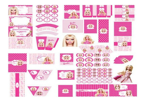 Kit Imprimible   Fiesta De Barbie All Doll Up