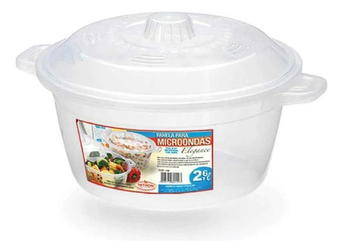 Pote P/ Fazer Arroz Legumes De Micro-ondas 2,6l Elegance Cor Transparente