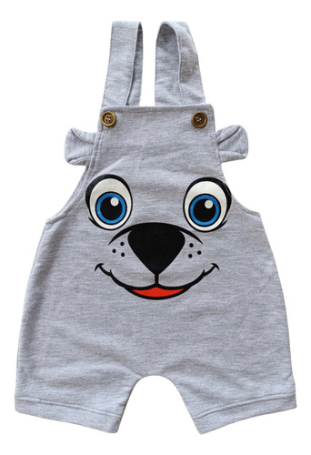 Jardinero Para Bebe Nene Nena Gris P.gris 24-36 M