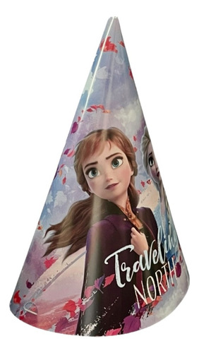 18 Gorritos De Fiesta De Cumpleaños Frozen 2 Azul Claro