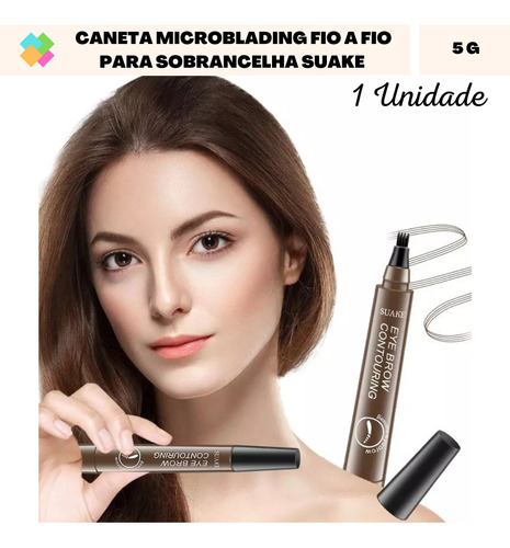 Caneta Fio A Fio Henna Microblading Tatoo Pronta Entrega