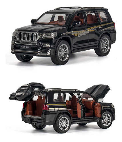 Toyota Land Cruiser Prado 2022 Miniatura De Metal Autos 1:24