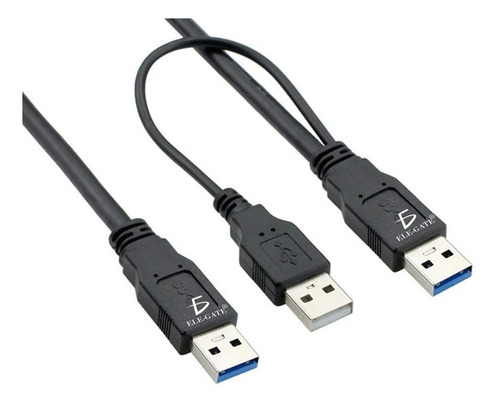 Cable Usb 2.0 Para Disco Duro 42 Cm Largo Macho A Macho