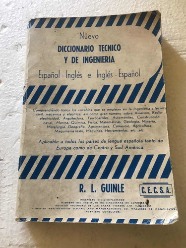 Diccionario Técnico Y De Ingeniería De R.l. Guinle