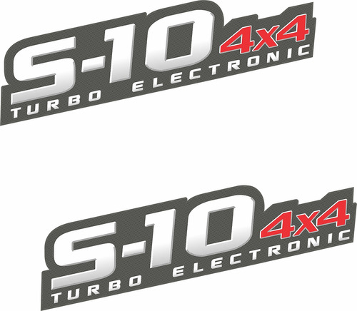 Kit Adesivos Chevrolet S10 4x4 Turbo Eletronic 2011 S10003