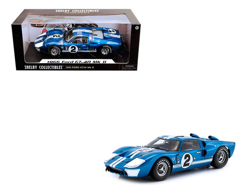 Ford Gt40 Mk2 1966 Le Mans Shelby Collectibles Escala 1/18 A