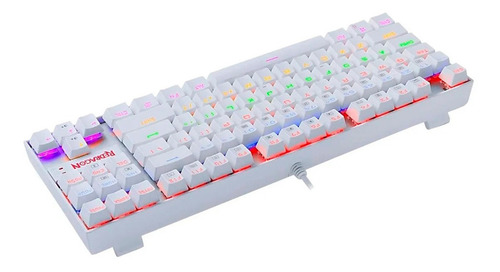 Teclado Redragon K552 Kumara 2 Mecanico Es Blanco Iluminación Rainbow