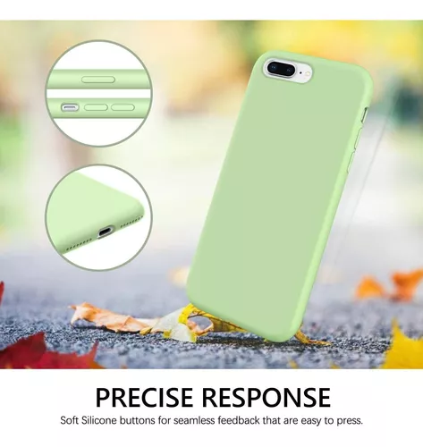 Funda Para iPhone 8 Plus/7 Plus, Verde/silicona/delgada