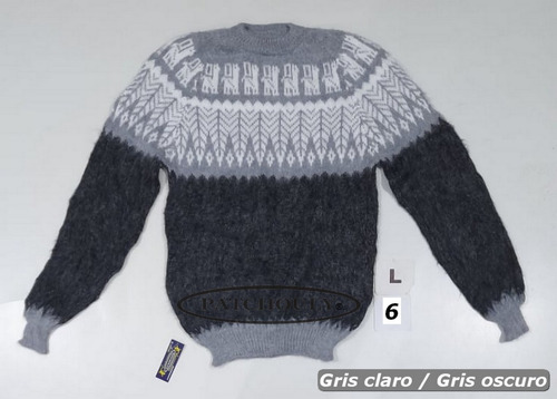 Imagen 5 de 9 de Sweater Pullover Lana Alpaca Llama Talle L Unisex Cap.fed.