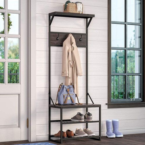 Árbol De Recibidor, 14.19 L X 23.69 W X 66.75 H, Marrã...