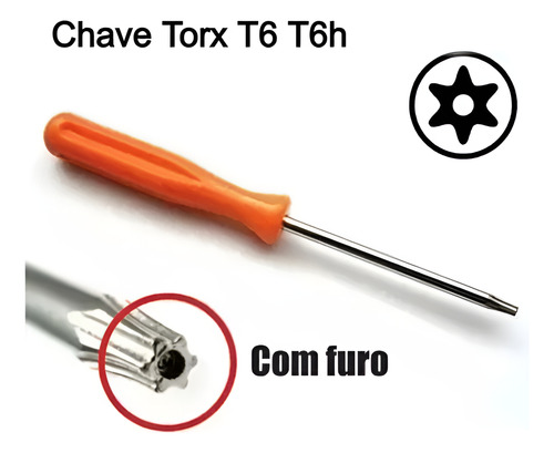 Chave Torx T6 Abrir Ps3 Ps4 Para Controle X360 Xbox One