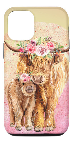 iPhone 12/12 Pro Cute Scottish Highland Co B091k4qv5r_310324