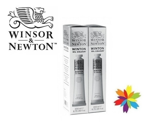 Pack X 2 Oleos Winton Winsor & Newton 200 Ml Blanco Barrio N