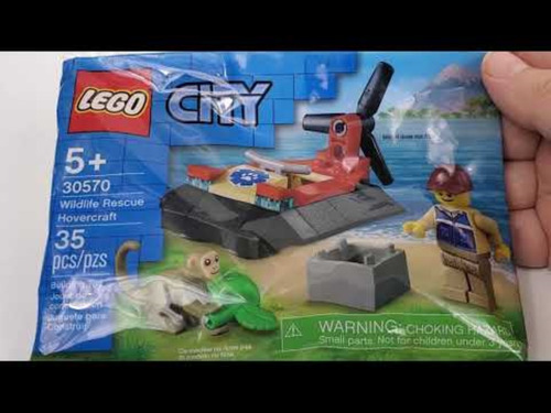 Lego City Wildlife Rescue Hovercraft 35 Piezas 30570