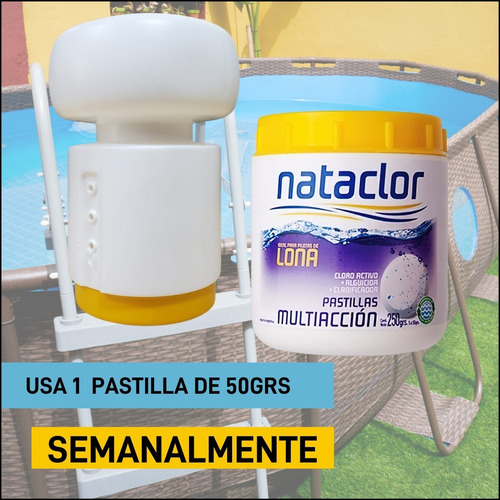 Kit Pastillas Boya Nataclor Cloro Triple Accion 250g Piletas
