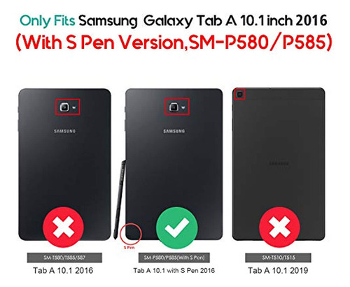 A Funda For Samsung Galaxy Tab A 10.1 2016 Sm-p580 Sm-p585