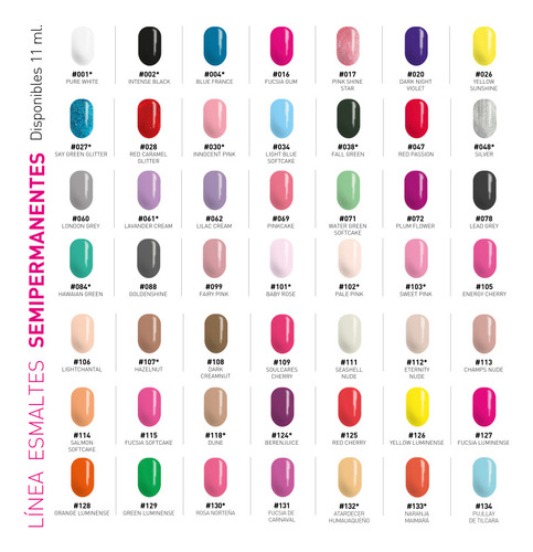 Imagen 2 de 3 de Kit 4 Esmaltes Semipermanentes + Removedor - Led/uv Top Base