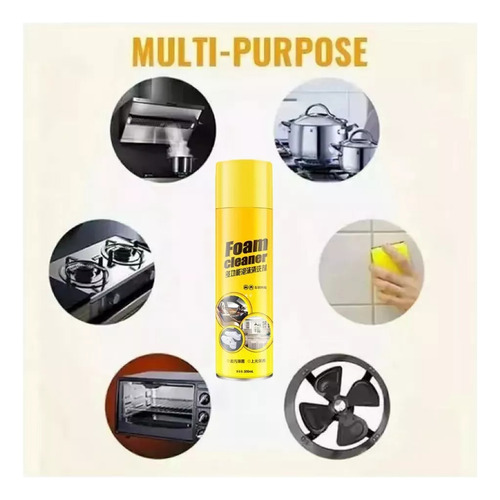 Aerosol Limpiador De Espuma Para Automóviles, 4 Unidades