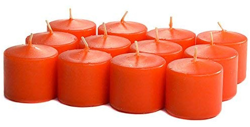 Unscented Fragancia Vela Color Naranja Para Boda Cena Caso X