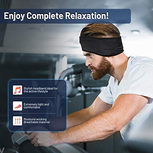 Imagen 3 de 4 de Sleep Headphones Wireless, Perytong Bluetooth Sports Headban