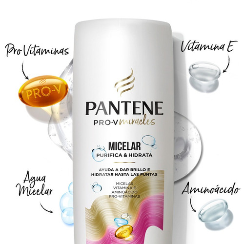 Acondicionador Pantene Con  Micelar 700 Ml 