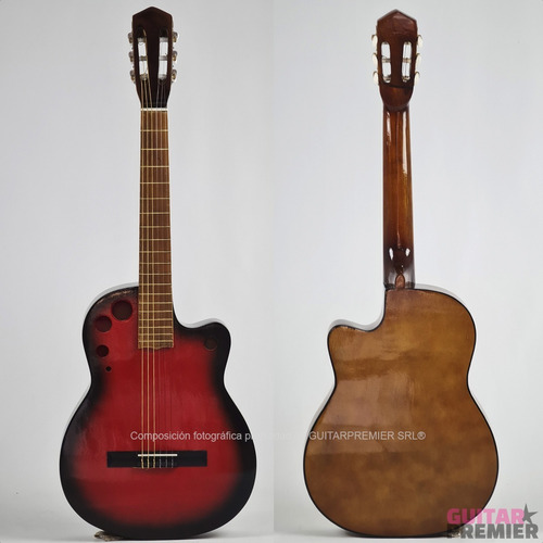 Imagen 5 de 10 de Guitarra Electroacustica Media Caja Cuerdas Nylon Eq Fishman