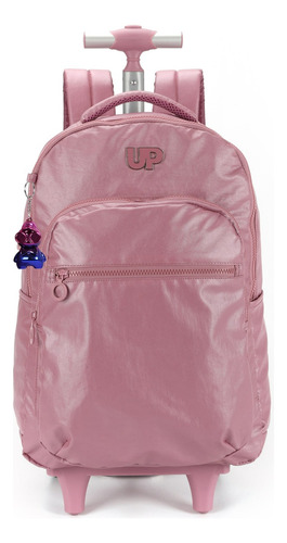 Mochila metálica Up4you Luxcel MC47244up con volante escolar, color rosa