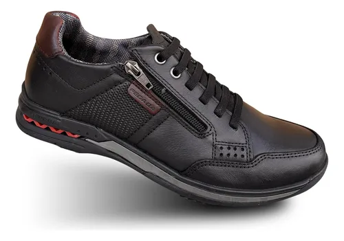 comprar Sapatenis Masculino Pegada Couro Legitimo Lançamento Z217