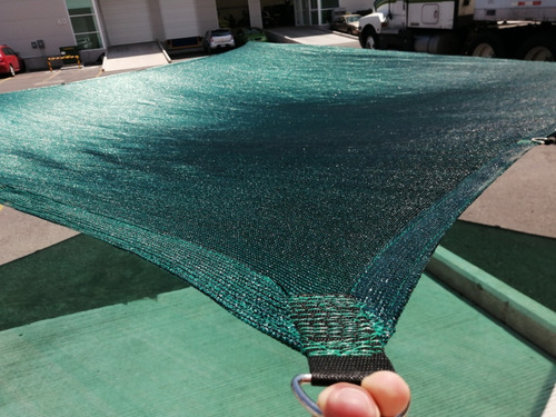 Malla Sombra 90% Raschel Verde De 3mx5m Lista Para Instalar