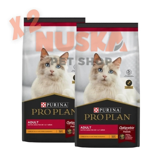 Pro Plan Adult Cat 7.5 Kg X 2 Unidades Gato Adulto