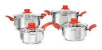 Comprar Set De Ollas De 08 Pcs Record Acero Inoxidable Cocina Juego