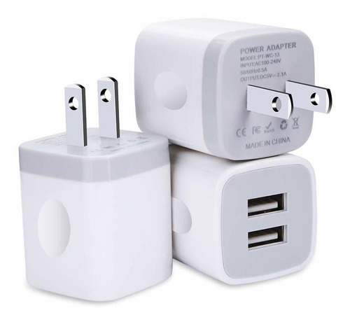 Cargador De Pared Usb Bloque De Carga Fivebox 3 Unidades De 