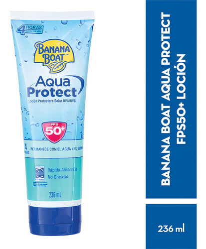 Protector Solar Banana Boat Aqua Protect Locion 50+fps 236ml