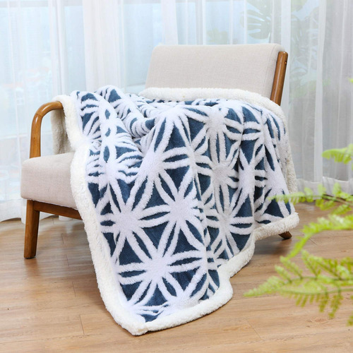Manta De Forro Polar Lomao Sherpa, 230 X 230 Cm, Suave Y Dif