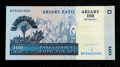 Madagascar 100 Ariary 2004 Sin Circular Pick 86b