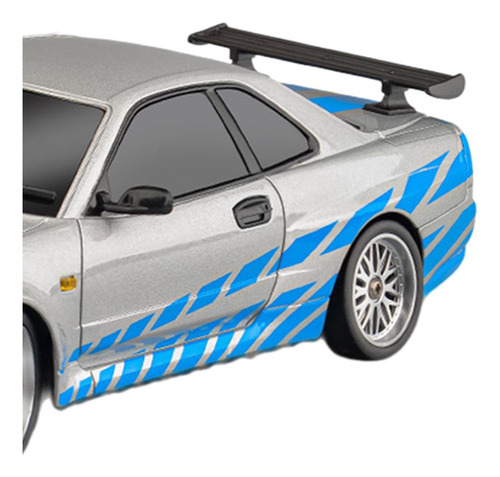 Modelo De Coche Rc Tire,coche De Carreras Deportivo Plateado