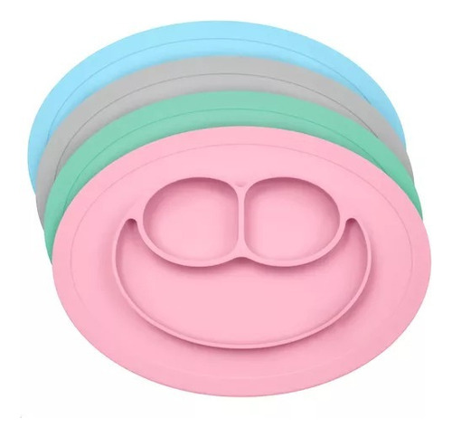 Platos De Silicona Bebe Antideslizante Ezpz Mini Mat  Rosa 