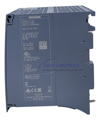 6es7 517-3ap00-0ab0 Cpu 1517-3 Pn/dp Simatic S7-1500 Siemens (Usado)