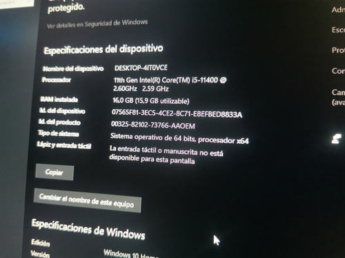 Imagen 9 de 10 de Potente Pc Gaming, I5 11va Gen, 16 Gb Ram Ddr4, Rtx 2060 6gb