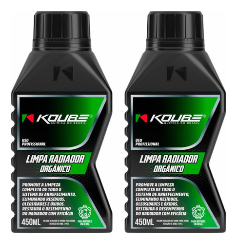 Limpa Radiadores Orgânico - Koube - 500ml - Kit 02 Unidades