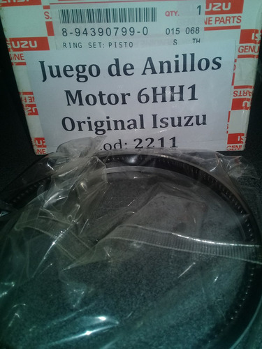 Juego De Anillos Motor 6hh1 Original Isuzu