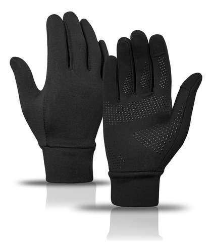Guantes De Invierno Térmicos Pantalla Táctil Negros Delgados