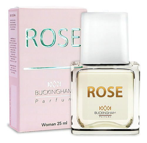 Perfume 25ml Rose Feminino Eau De Parfum Essência Buckingham Floral E Encantador