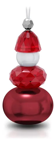 Holiday Cheers Santa Claus Ornament, Cristales Rojos, M...
