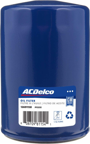 Acdelco Pf2232 Filtro De Aceite Profesional Para Motor, Paqu