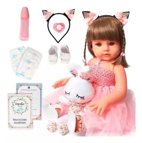 Roupa Para Boneca Bebê Reborn Silicone Realista De 42cm