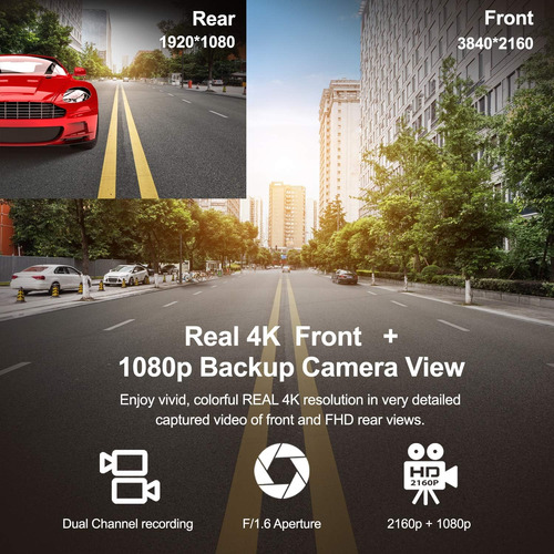 Rexing V1p Max 4k Uhd Dual Channel Dash Cam