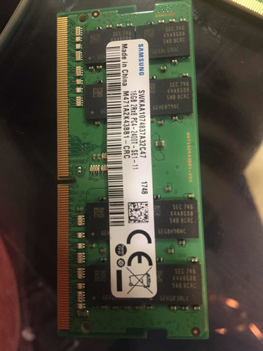 Imagem 1 de 1 de Kit Com 5 Memória Ddr4 16gb Samsung Para Notebook