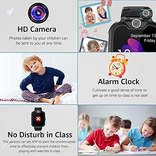 Imagen 6 de 7 de Reloj Inteligente P/niños Yenisey De 4-12 Años - Negro